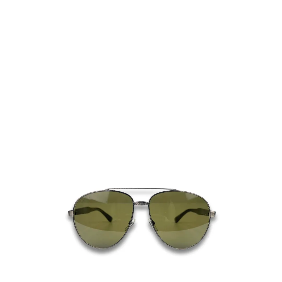 Gucci Khaki Aviator Sunglasses