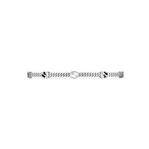 Gucci Silver Interlocking G Cuff Bracelet