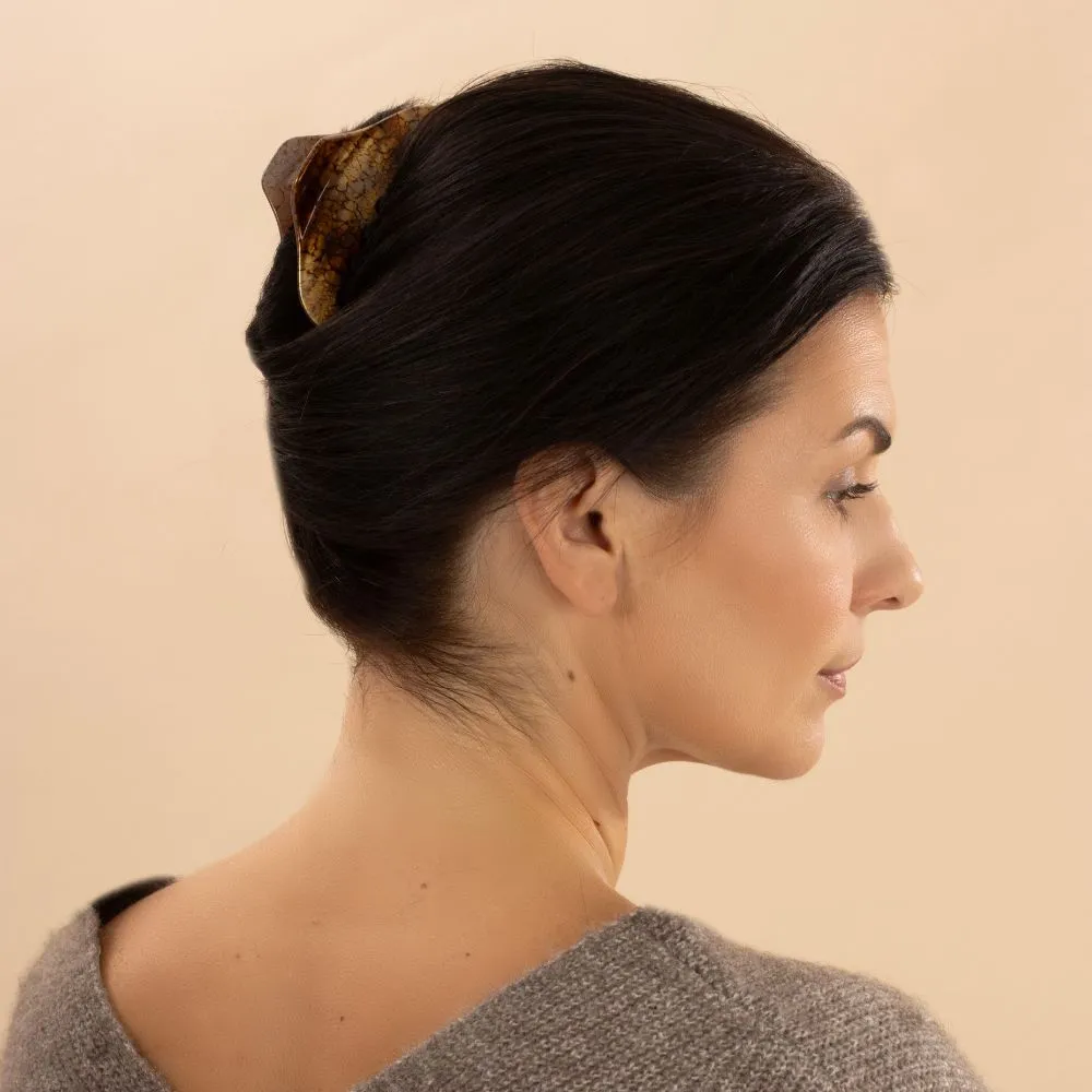 Hand Painted Medium Hair Claw Clip for Fine Hair