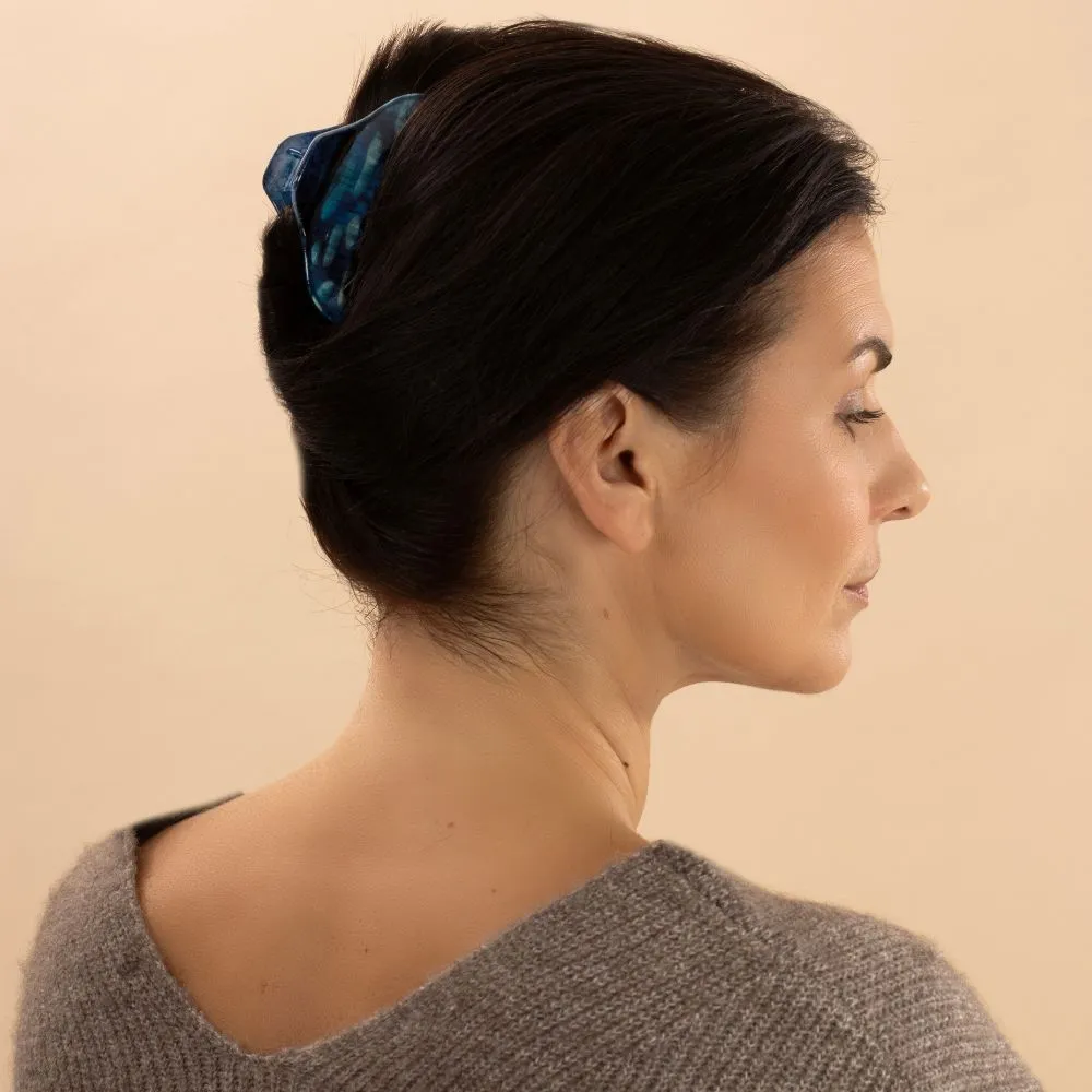 Hand Painted Medium Hair Claw Clip for Fine Hair
