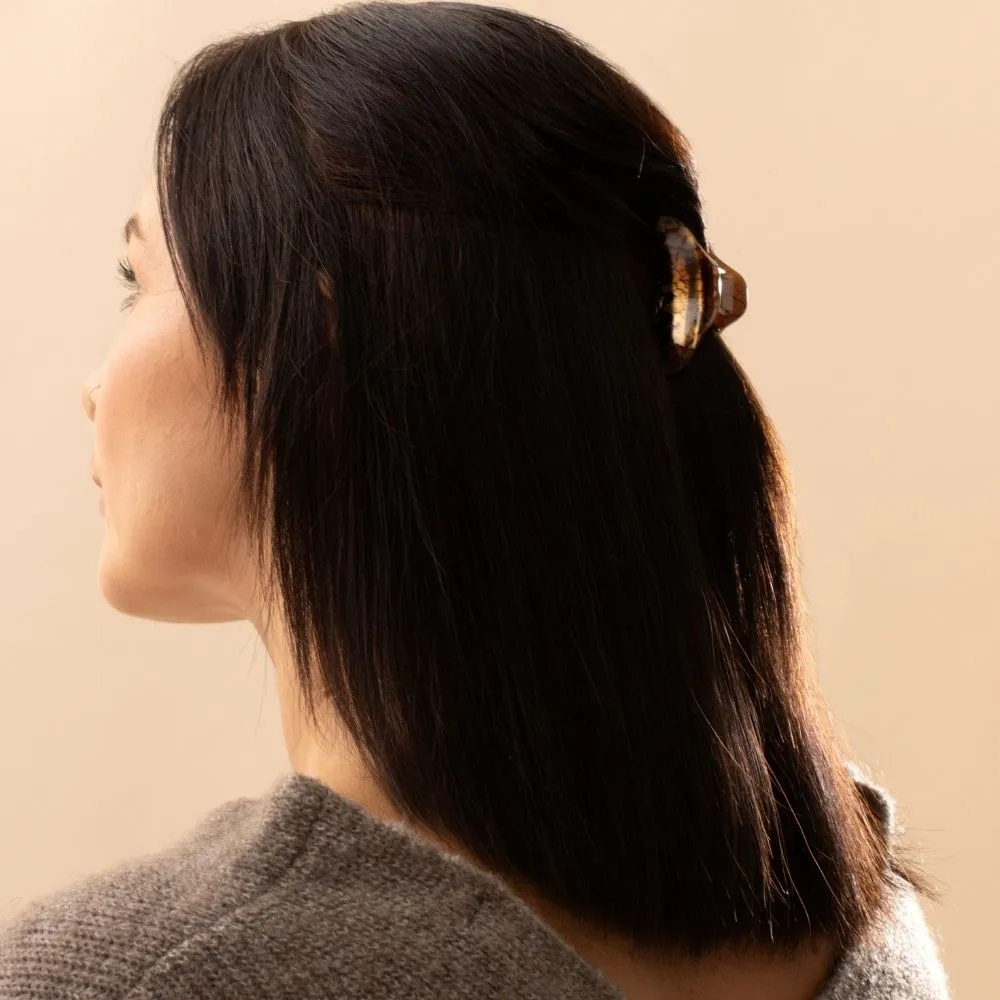 Hand Painted Mini Hair Claw Clip for Fine Hair