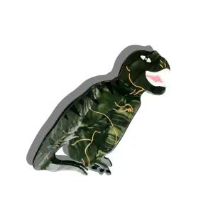 Hand Painted T-Rex Dinosaur Claw Hair Clip