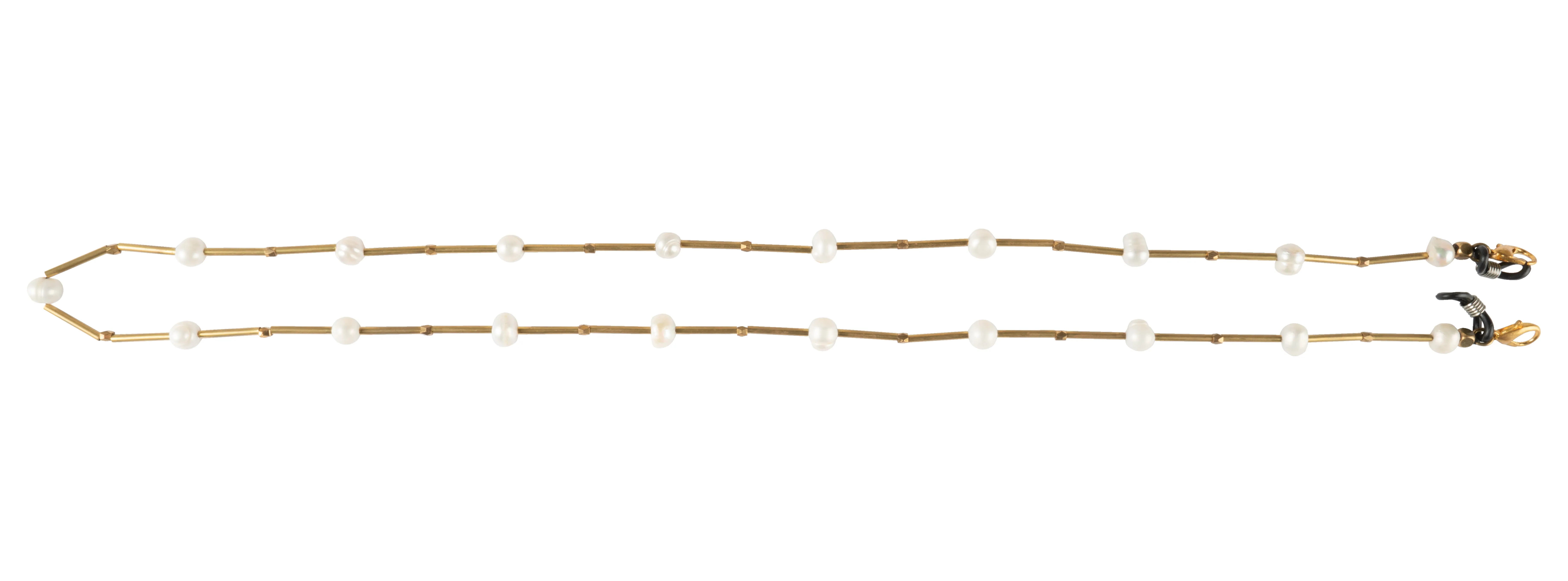Handmade Fashion Accessories Eyeglasses Strap/Mask Strap Brass with Colorful Beaded, Crystal, Pearl