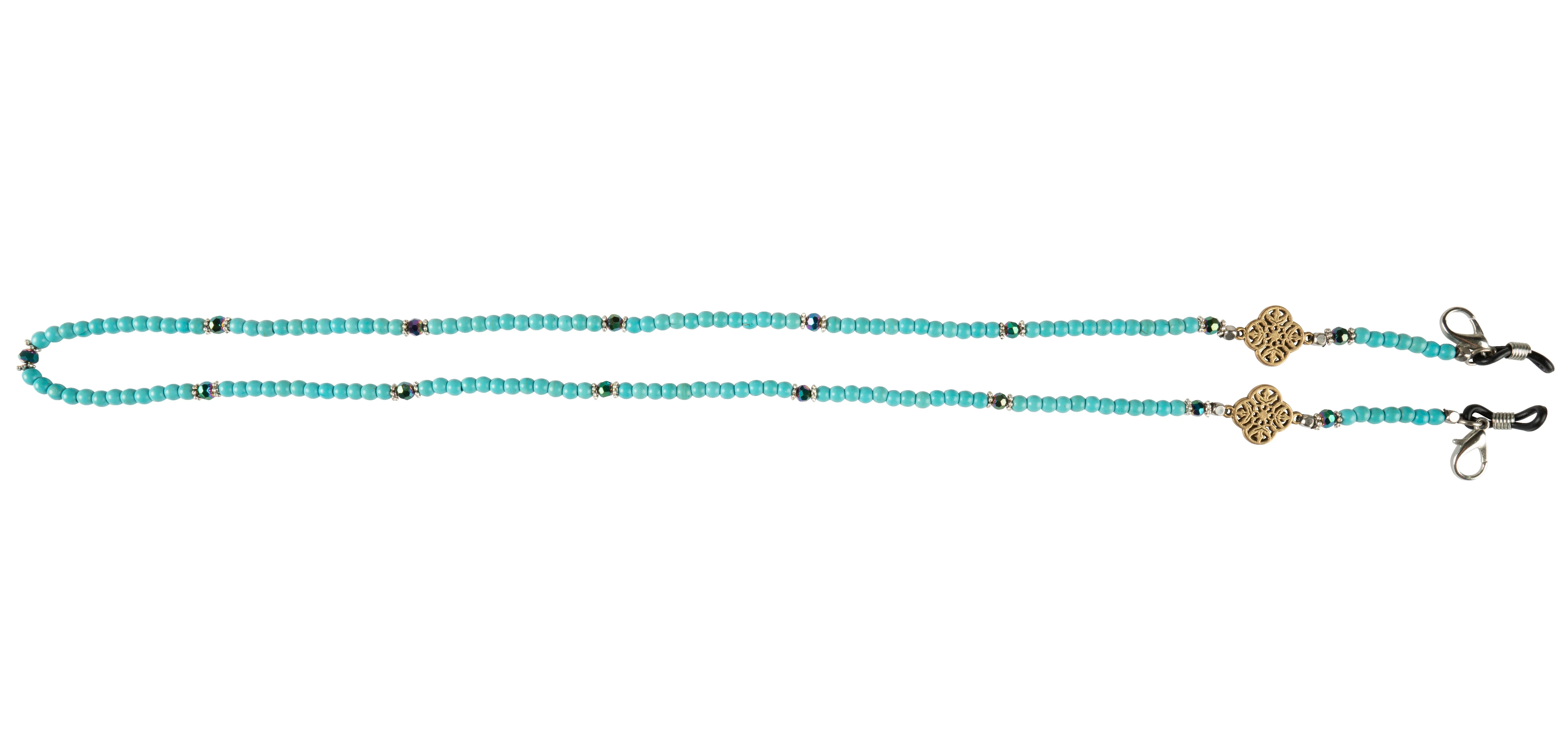Handmade Fashion Accessories Eyeglasses Strap/Mask Strap Brass with Colorful Beaded, Crystal, Pearl
