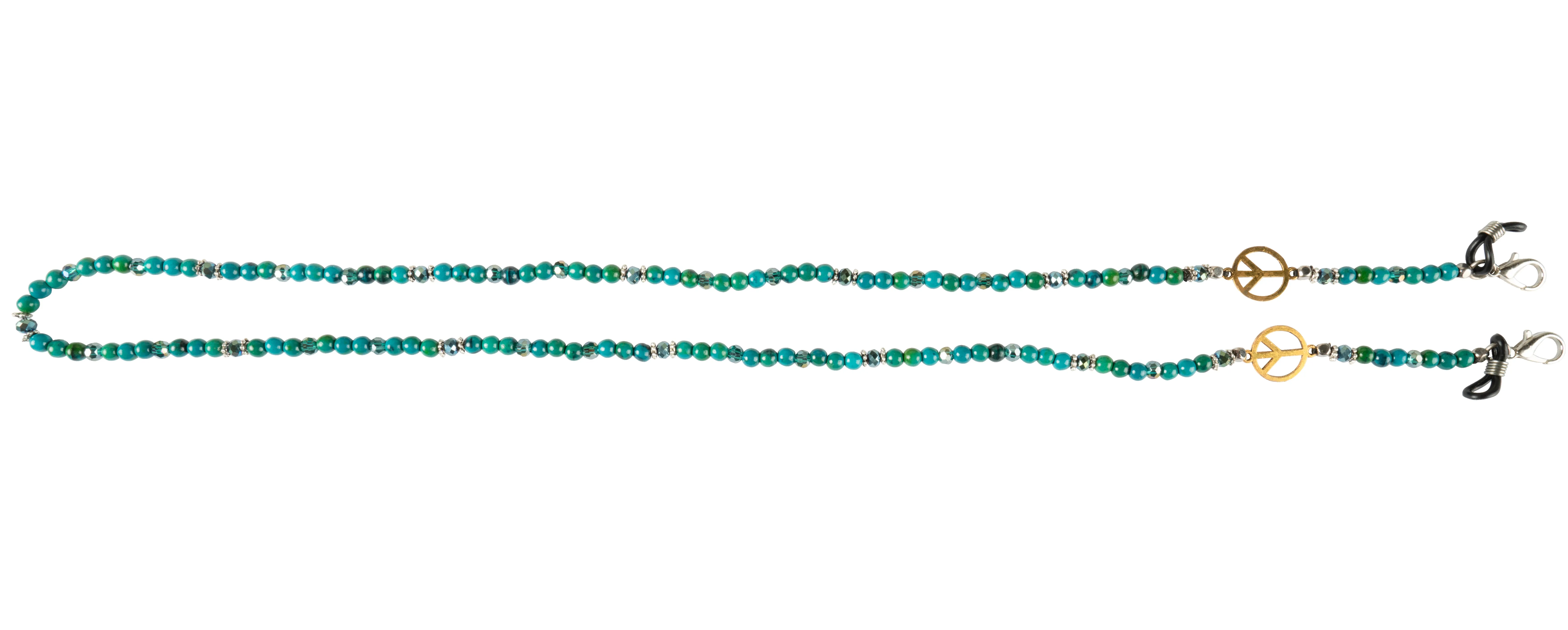 Handmade Fashion Accessories Eyeglasses Strap/Mask Strap Brass with Colorful Beaded, Crystal, Pearl