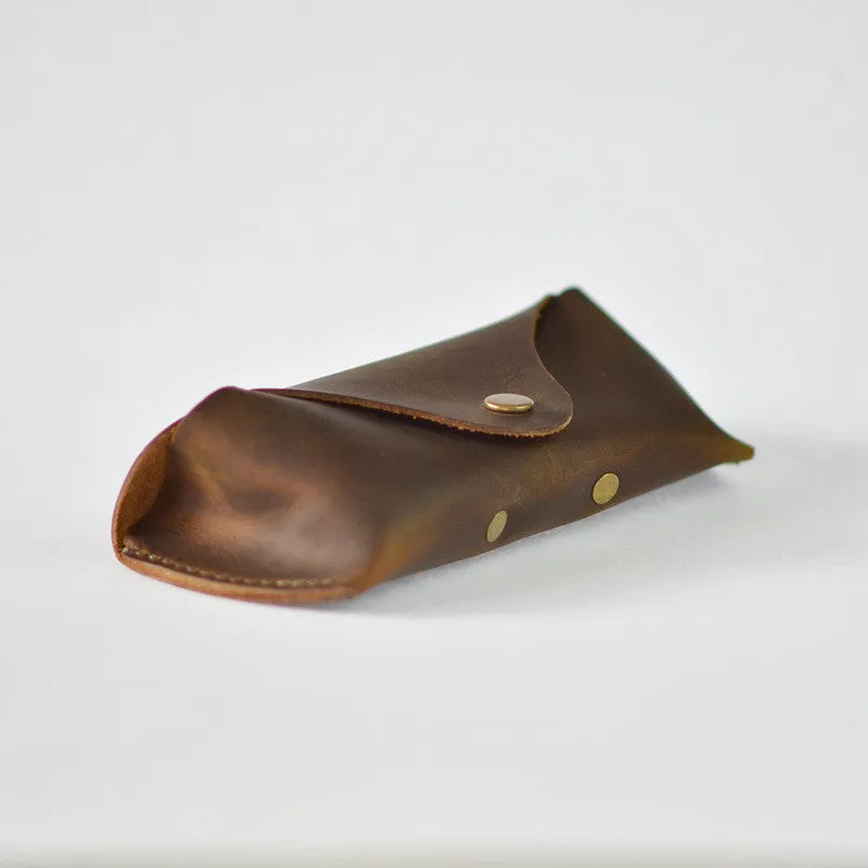Handmade Genuine Natural Leather Sunglasses Holder, Glasses Case, Sunglasses Organizer F01