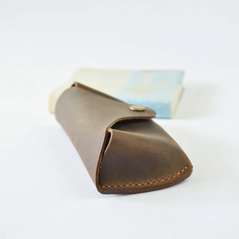 Handmade Genuine Natural Leather Sunglasses Holder, Glasses Case, Sunglasses Organizer F01