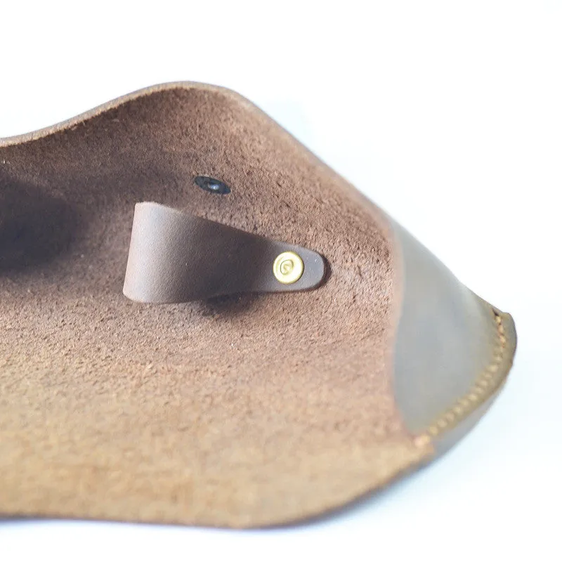 Handmade Genuine Natural Leather Sunglasses Holder, Glasses Case, Sunglasses Organizer F01
