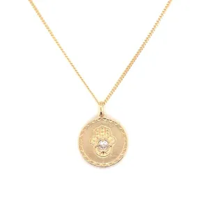 Hannah Hamsa Charm Necklace