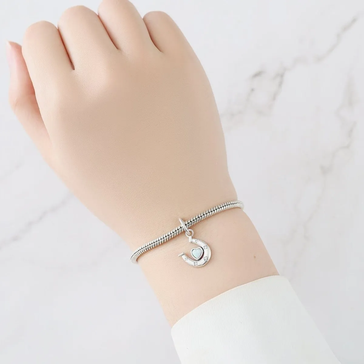 Heart Horseshoe Charm