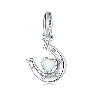Heart Horseshoe Charm