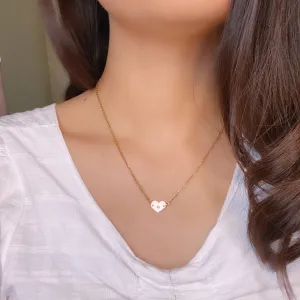 Heart Initial Gold Filled Necklace (1 character)