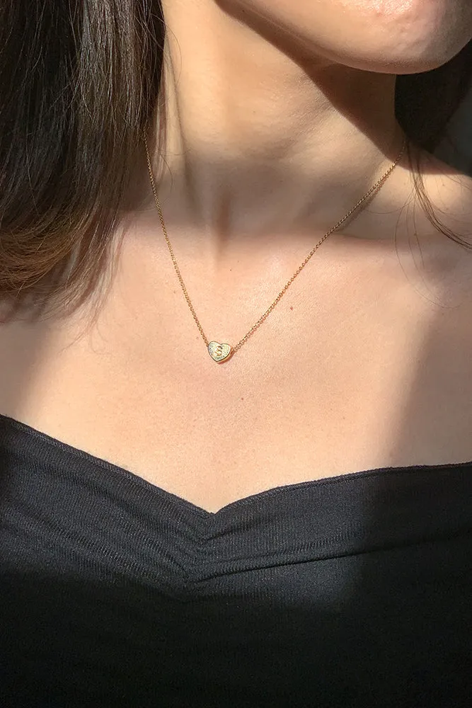 Heart Initial Necklace