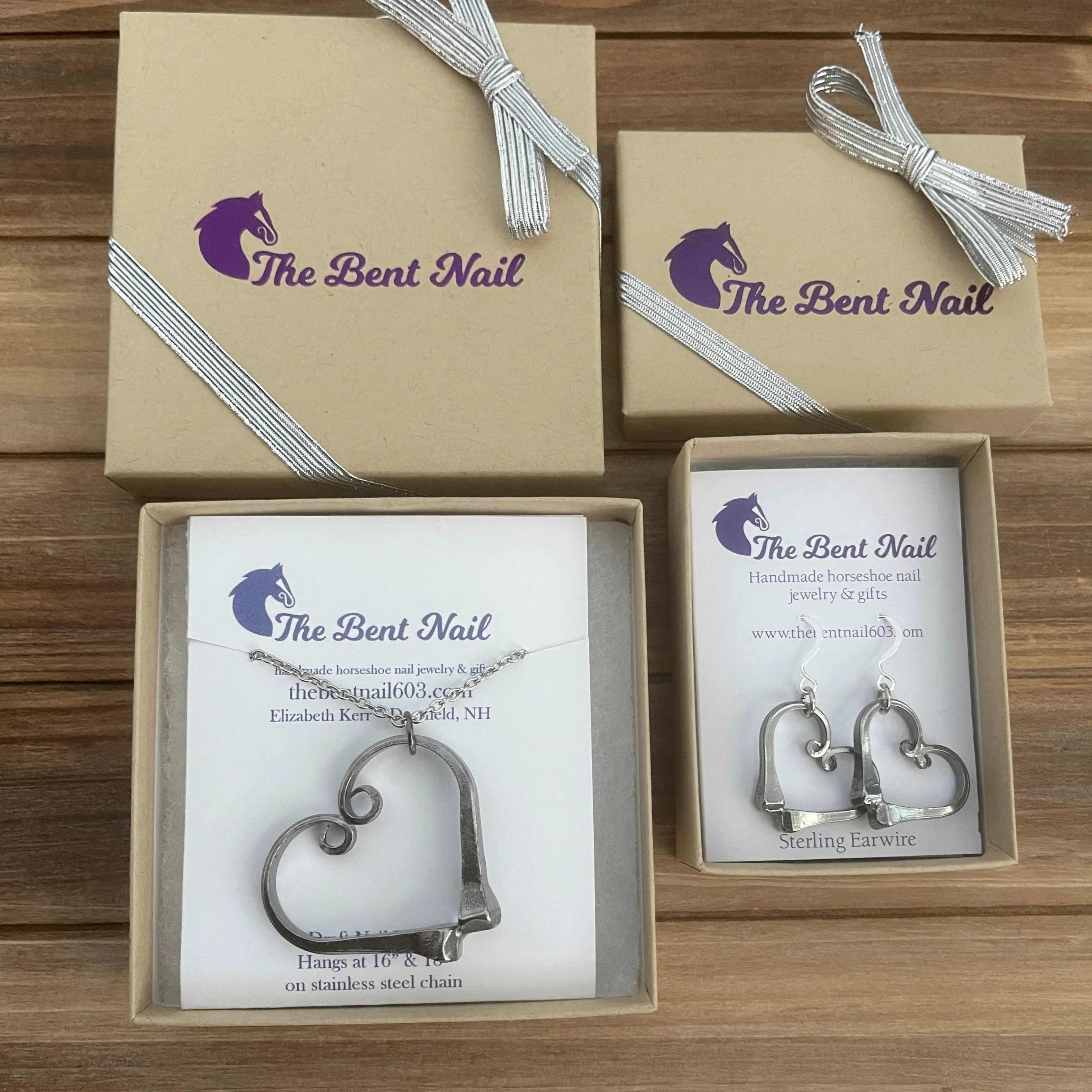 Heart Necklace & Earring Set