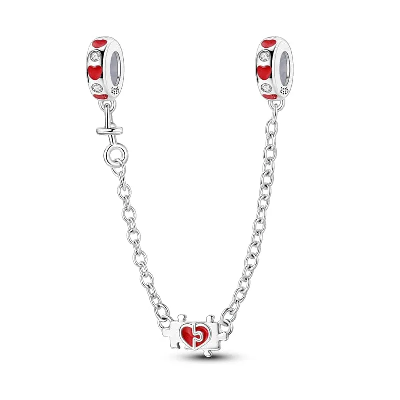 Heart Puzzle Safety Chain
