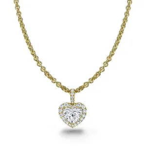 Heart Shaped Diamond Necklace