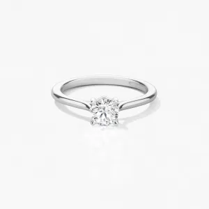 Hearts On Fire Camilla Platinum 4 Prong Diamond Engagement Ring - 0.76ct