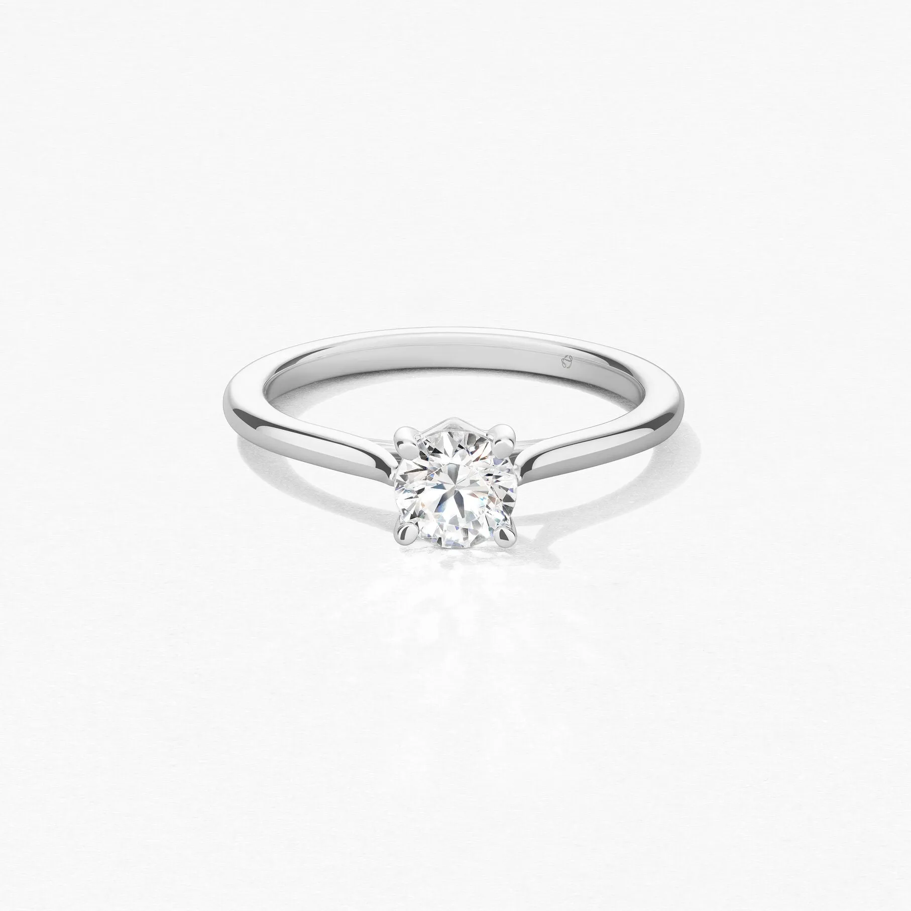 Hearts On Fire Camilla Platinum 4 Prong Diamond Engagement Ring - 0.76ct