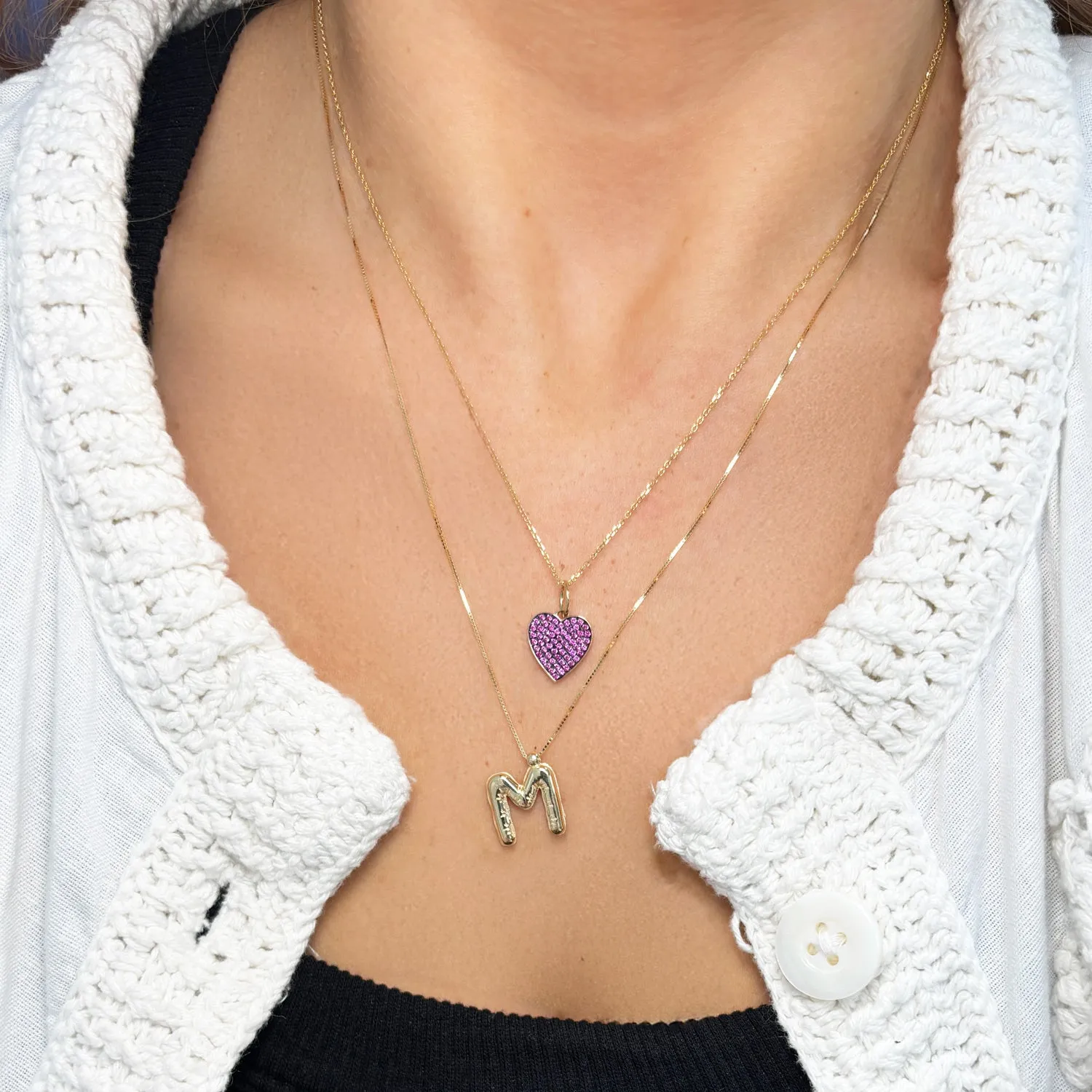 Helium Initial Necklace