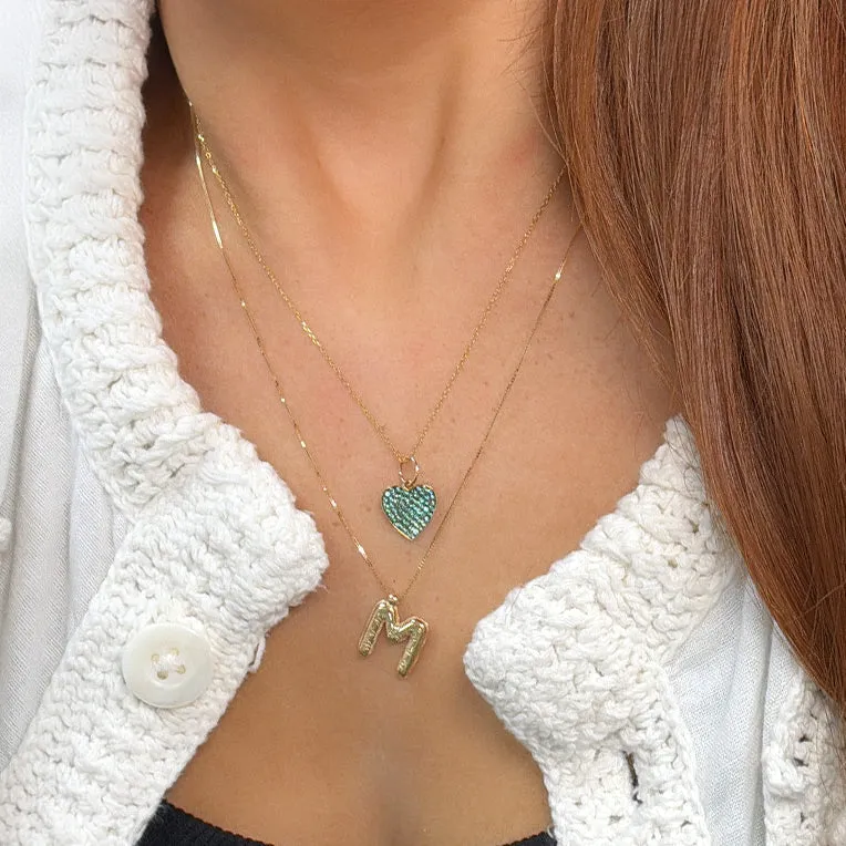 Helium Initial Necklace