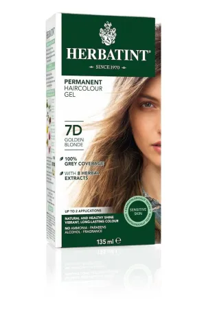 Herbatint Permanent Herbal Haircolor Gel - 7D Golden Blonde (135 mL)