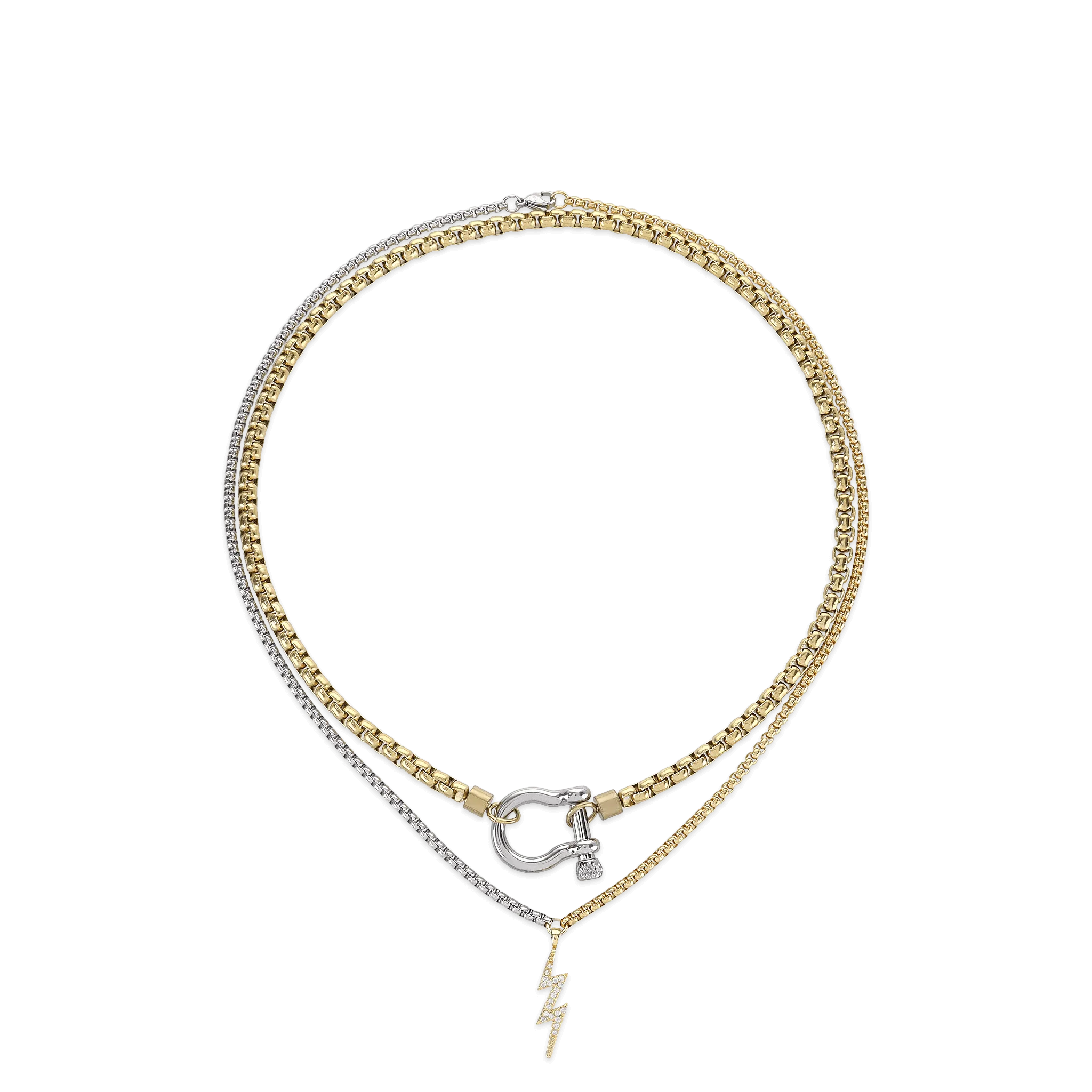 HERRADURA THUNDER LAYERED NECKLACE