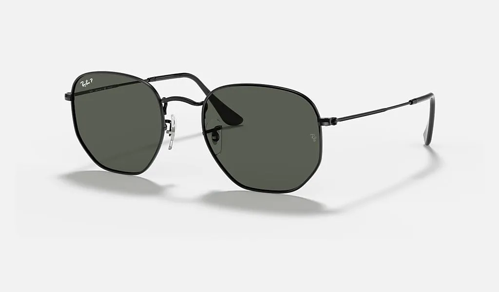 Hexagonal Flat Arista | Green Polarized | Ray Ban