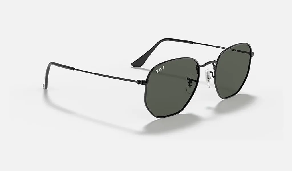 Hexagonal Flat Arista | Green Polarized | Ray Ban