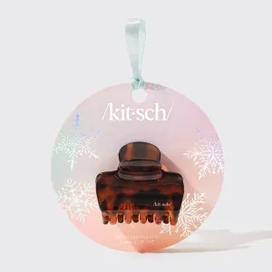 Holiday Recycled Plastic Claw Clip - Tortoise