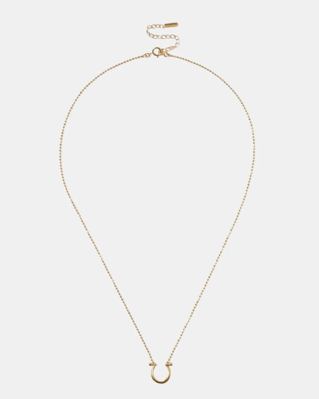 HORSESHOE NECKLACE IN YELLOW GOLD