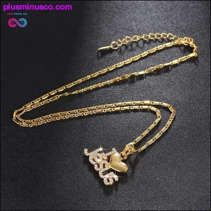 I Love Jesus pendant necklace for women gold/silver/rose