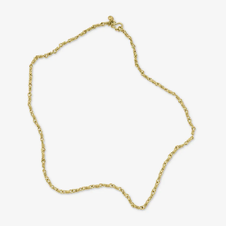 Isabella "Ingrid" Necklace in 18K Chartreuse Gold