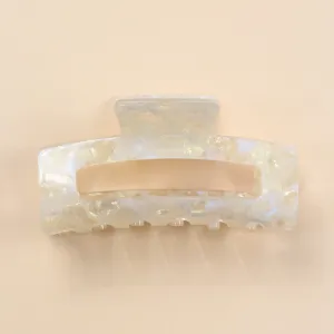 Ivy Claw Hair Clip - Sparkle Cream