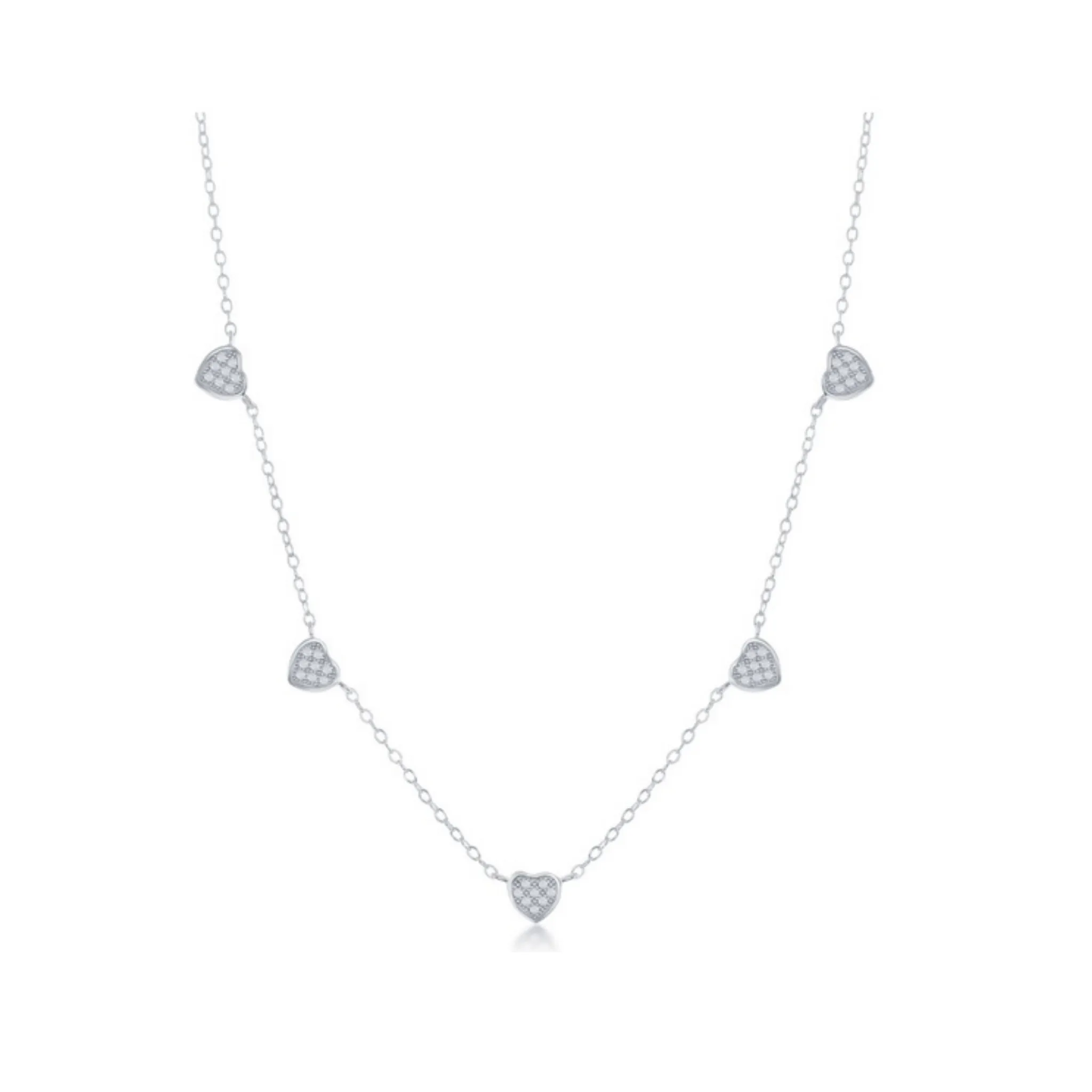 Jasmine Dangling Heart Necklace