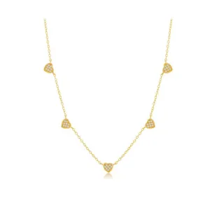 Jasmine Dangling Heart Necklace