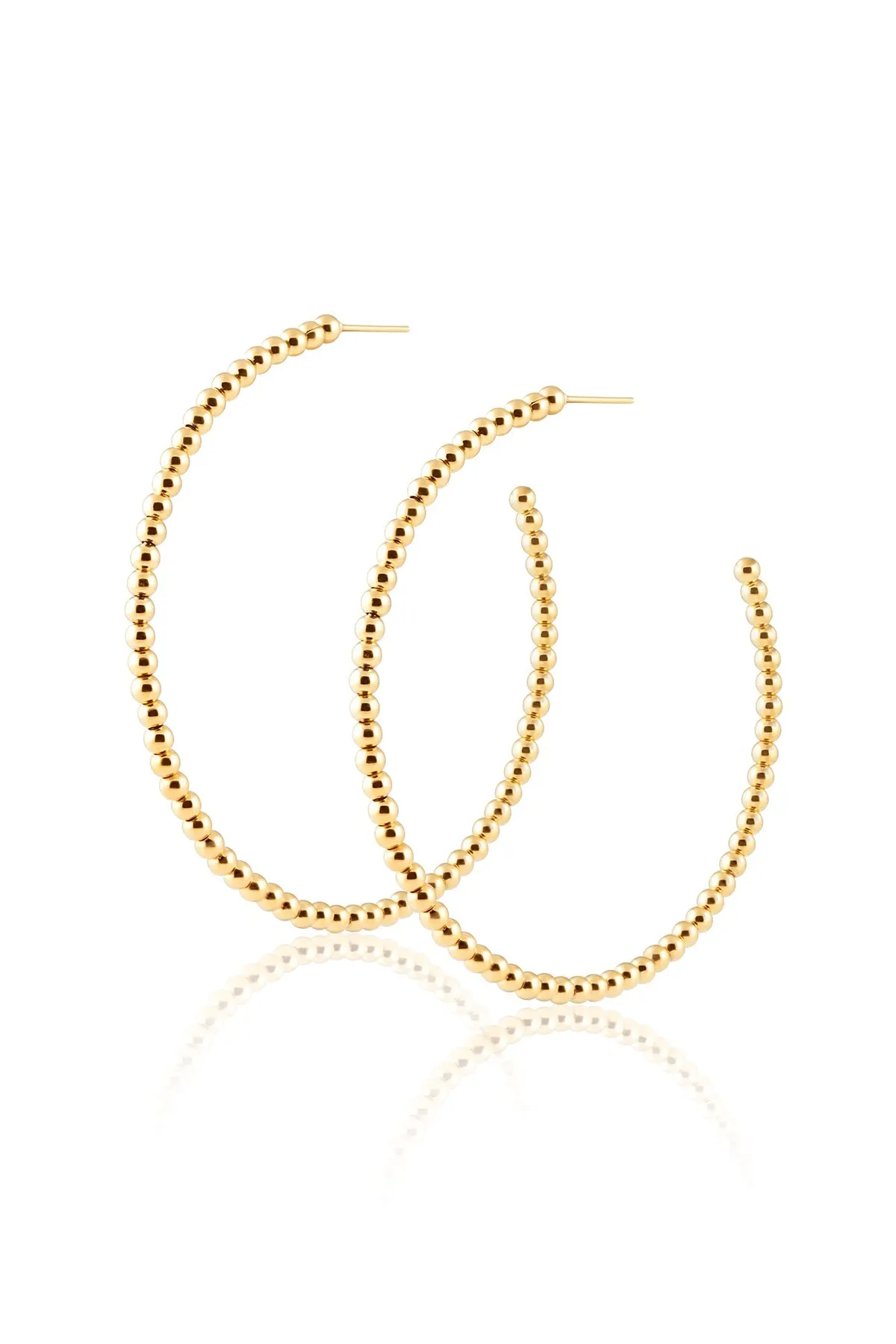 JEWELRY - Chelsea Beaded Hoops • Gold