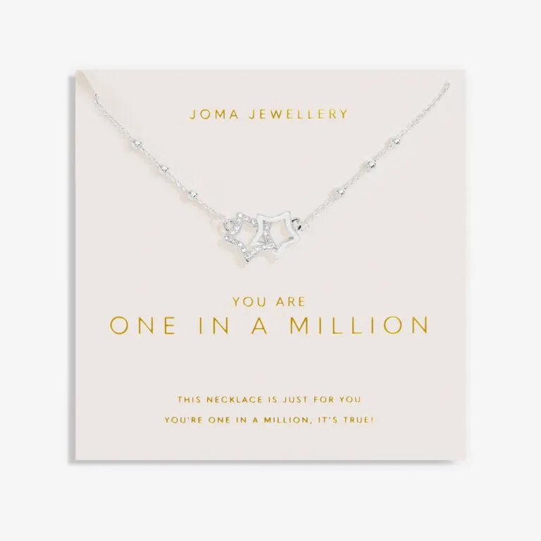 Joma Forever Yours You Are One In A Million Silver Necklace