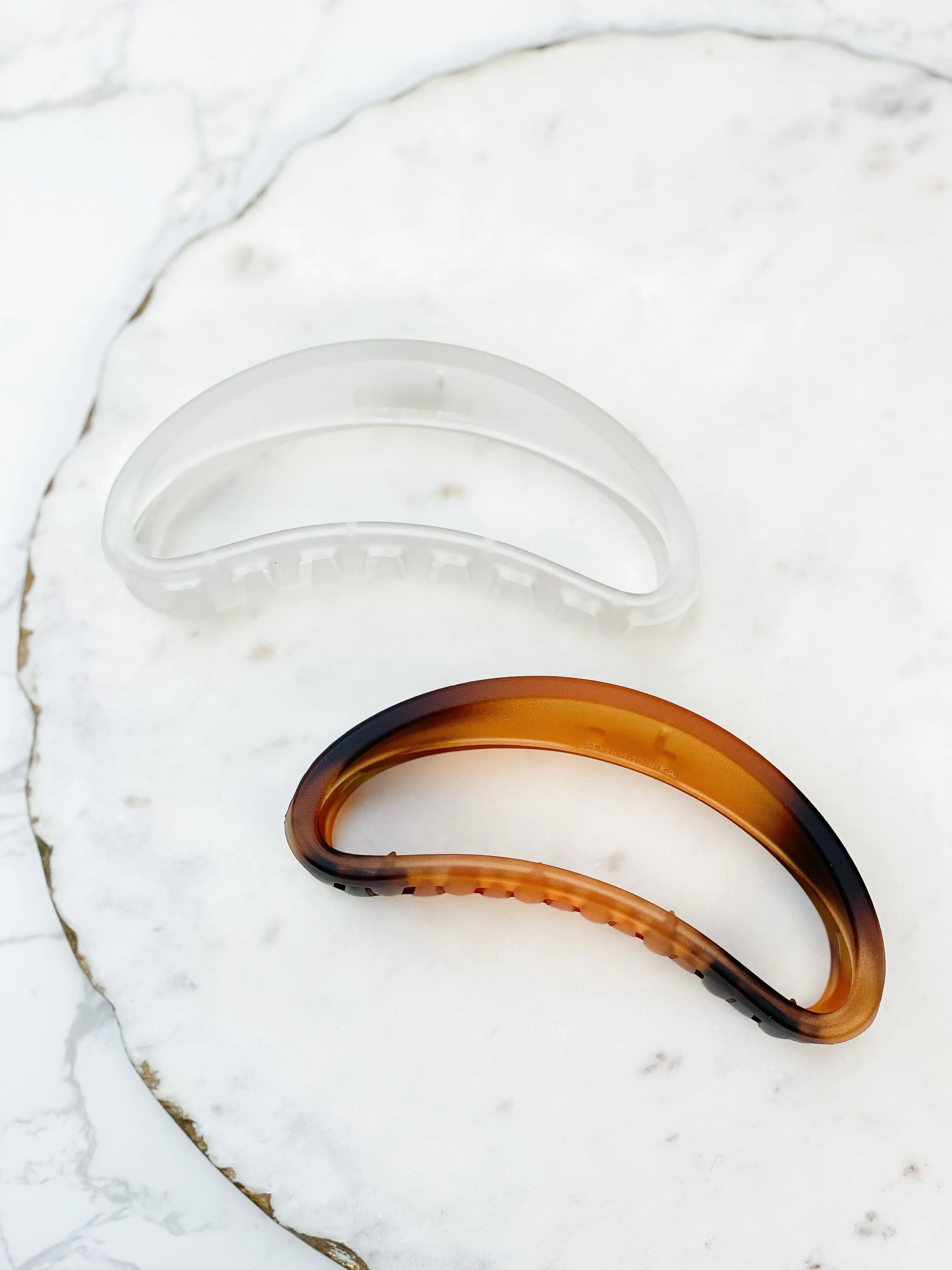 Jumbo Half Moon Claw Clip - Tortoise