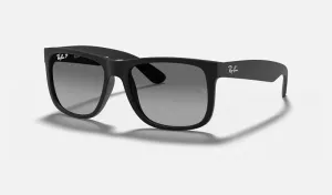 Justin Rubber | Black with Light Grey | Ray Ban