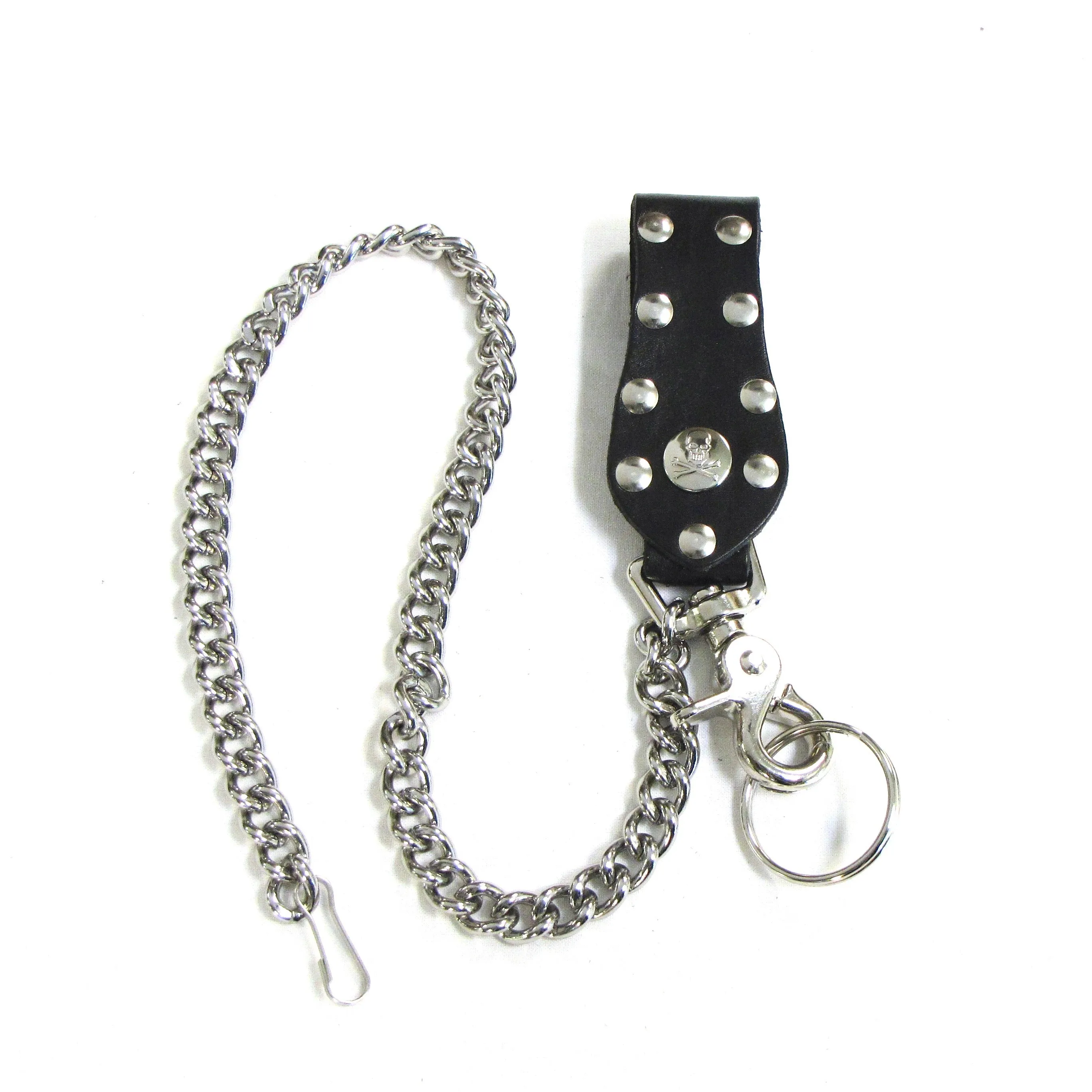 K18R  Studded Key Fob w/Chain