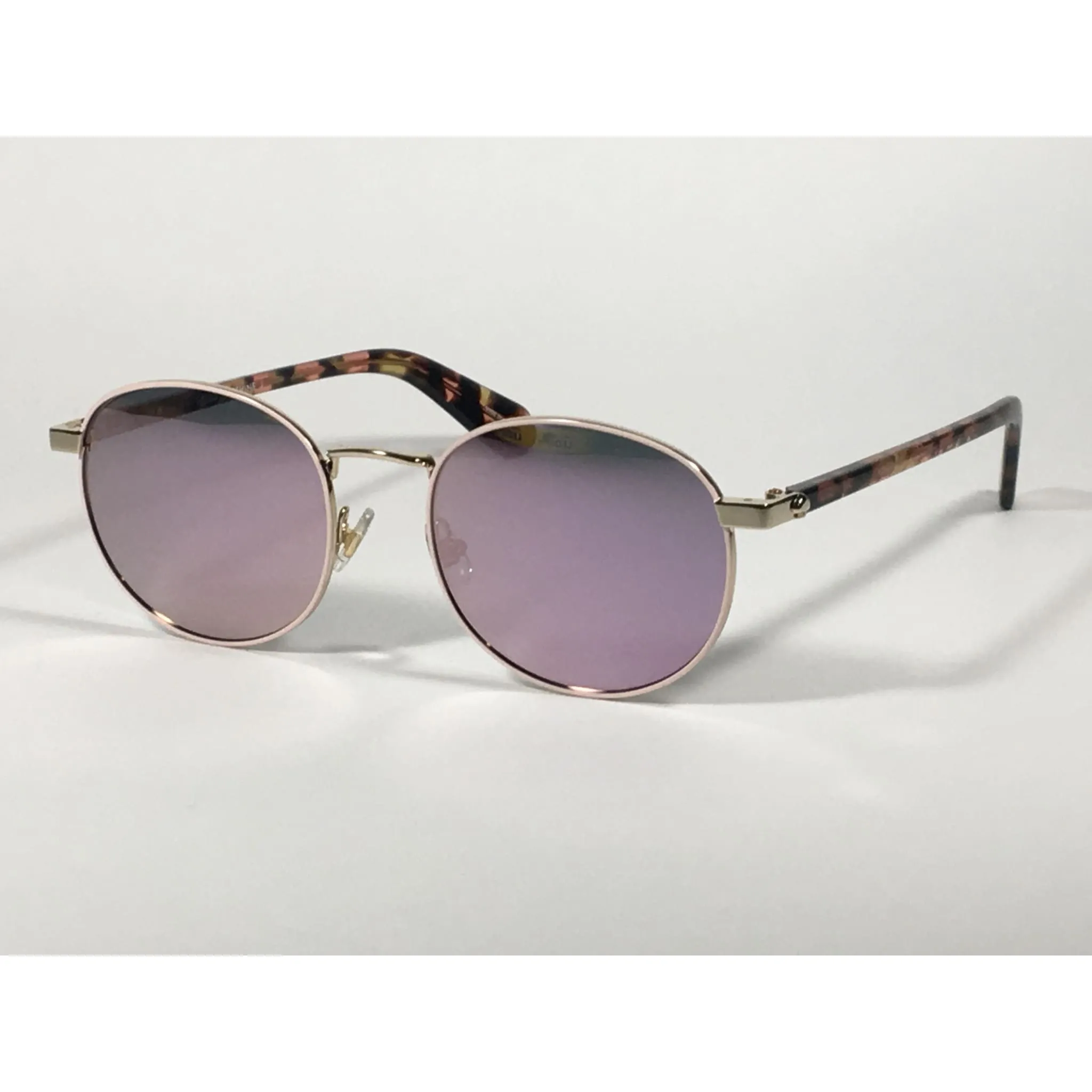 Kate Spade Adelais Pilot Sunglasses Pink Havana Tortoise Pink Mirror Lens ADELAIS/S HT80J