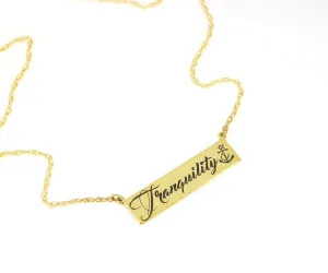 Keepsake Signature Handwritten Engraved Necklace