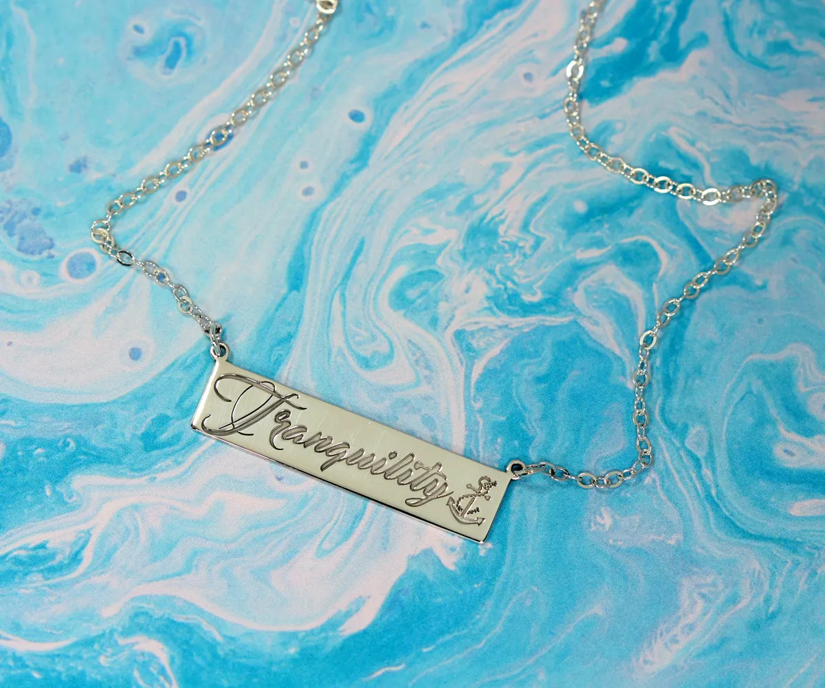 Keepsake Signature Handwritten Engraved Necklace