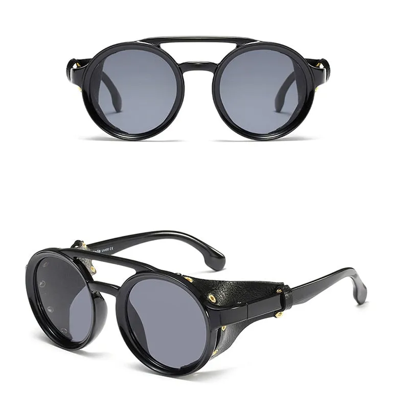 KEITHION Men Steampunk Goggles Sunglasses