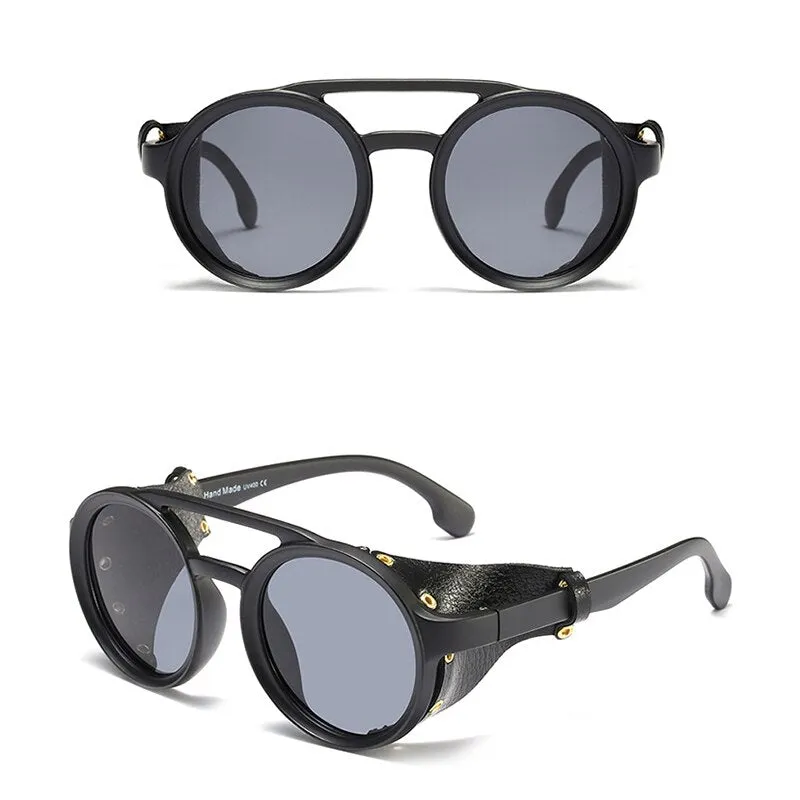 KEITHION Men Steampunk Goggles Sunglasses