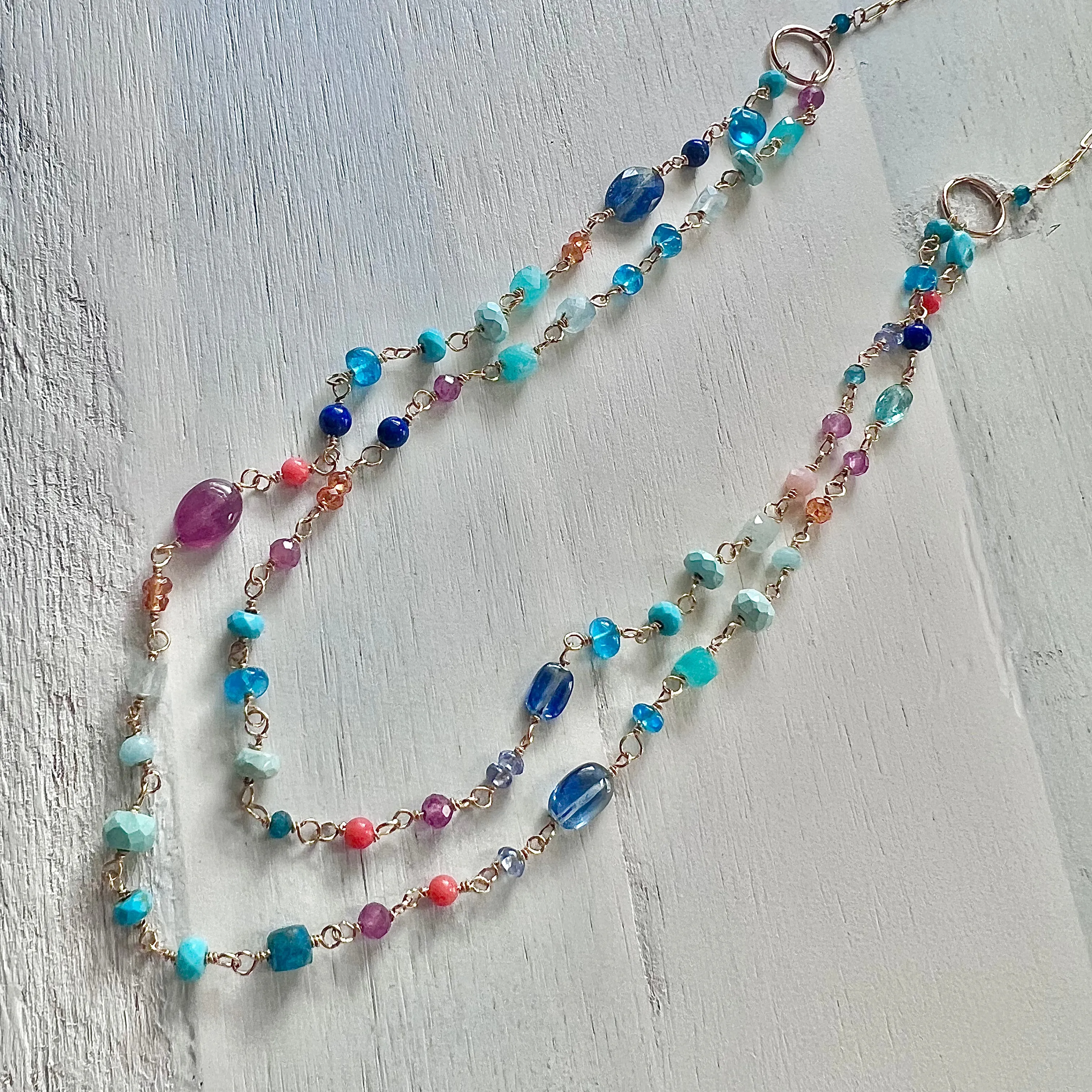 Key West Sunset Double Strand Necklace