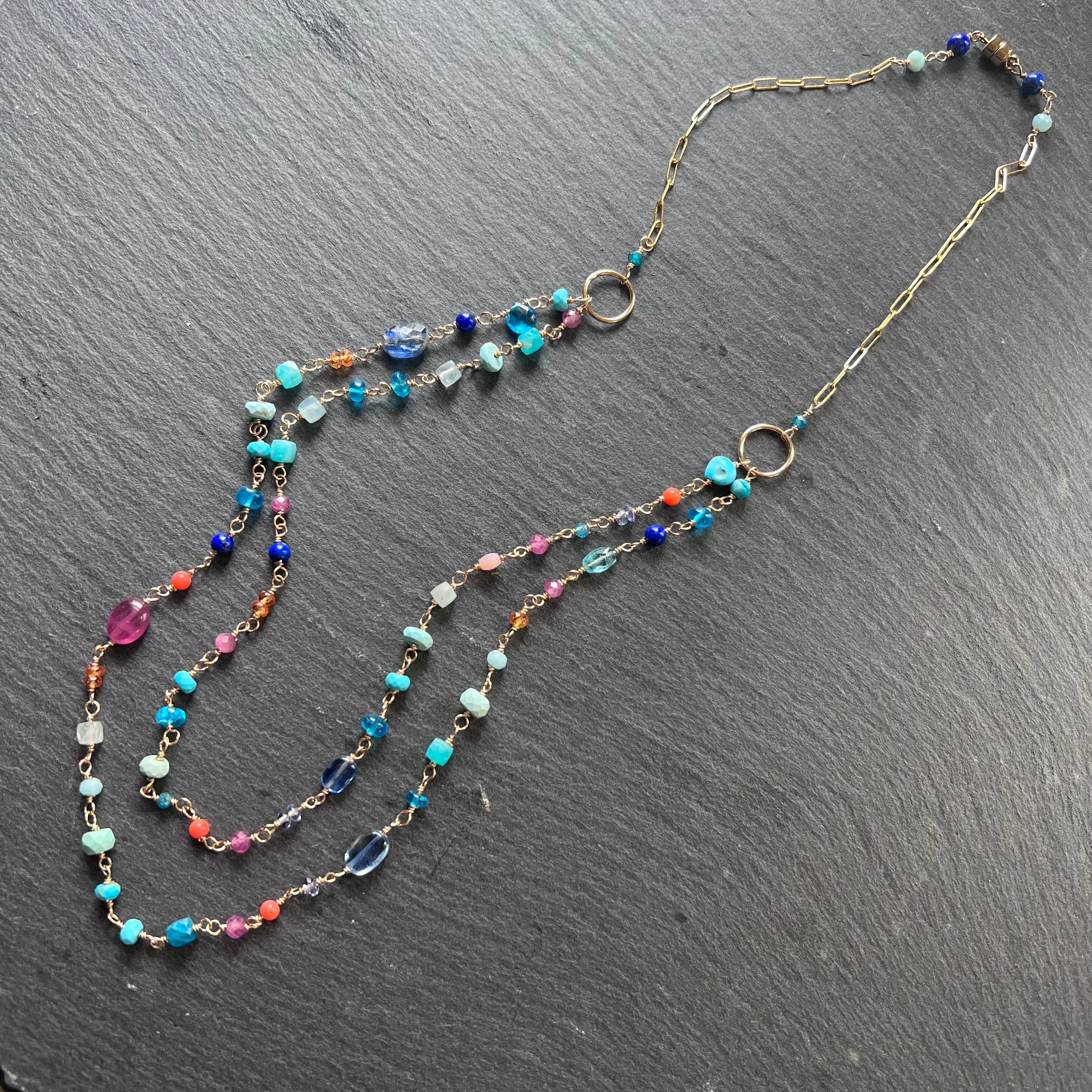 Key West Sunset Double Strand Necklace