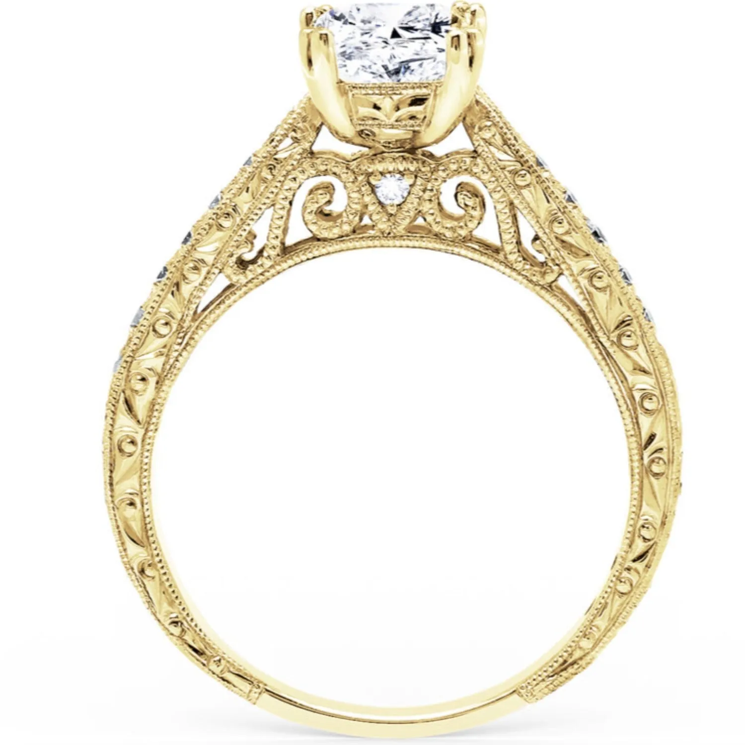 Kirk Kara "Stella" Princess Cut Diamond Engagement Ring