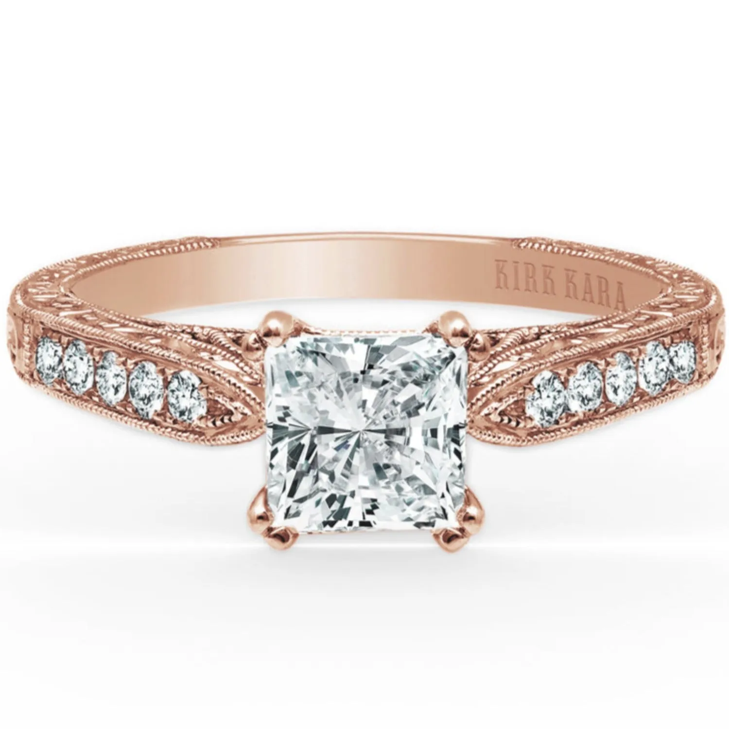 Kirk Kara "Stella" Princess Cut Diamond Engagement Ring
