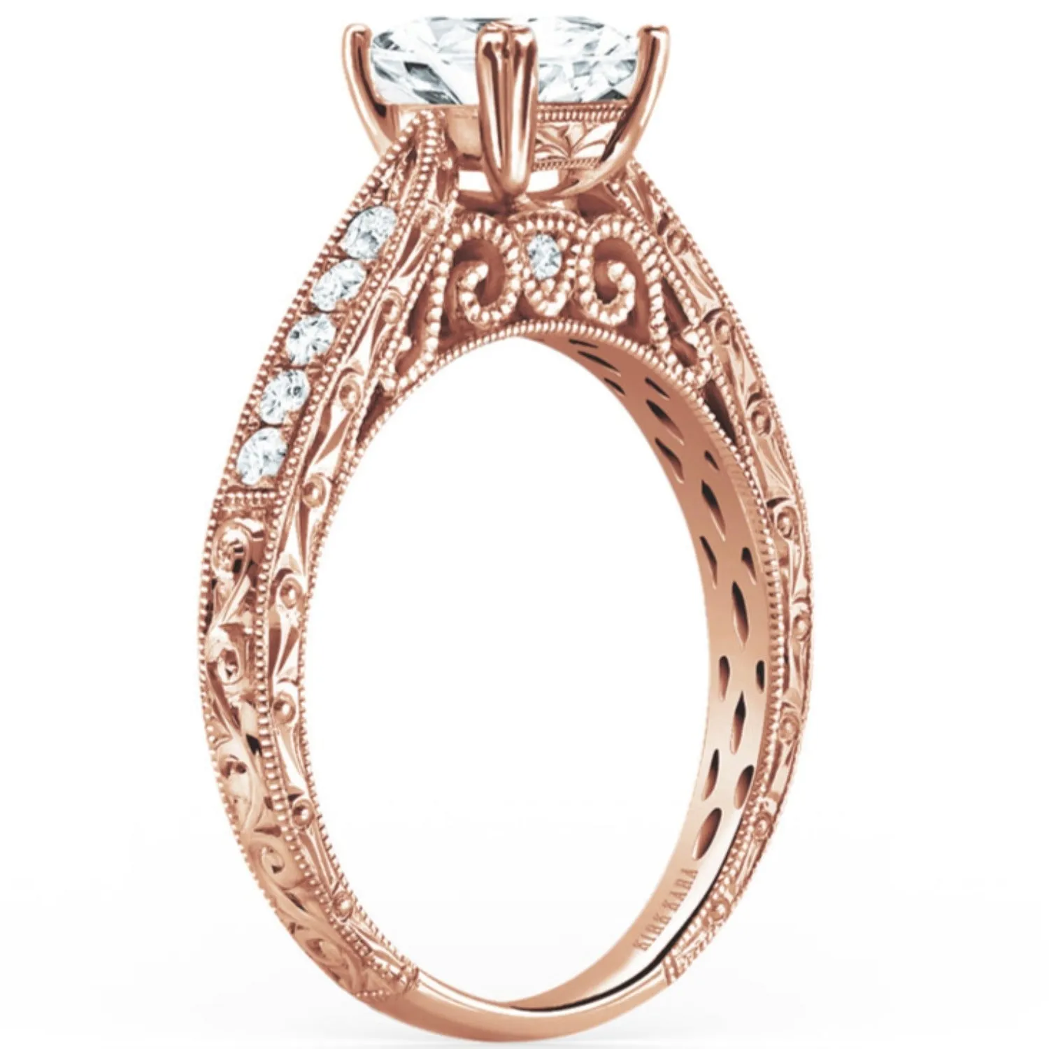 Kirk Kara "Stella" Princess Cut Diamond Engagement Ring